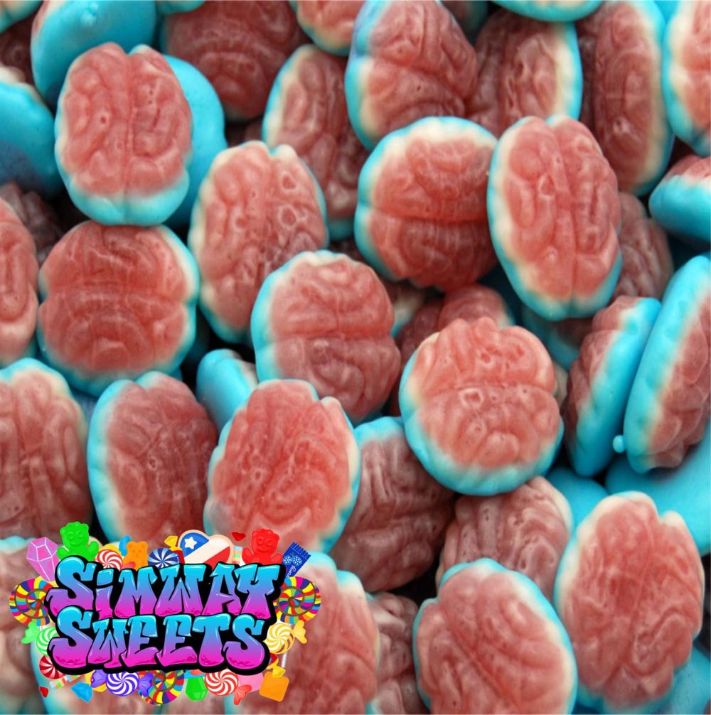 Jelly Filled Brains Gummy Jelly Sweets Retro Sweets Gift Jar