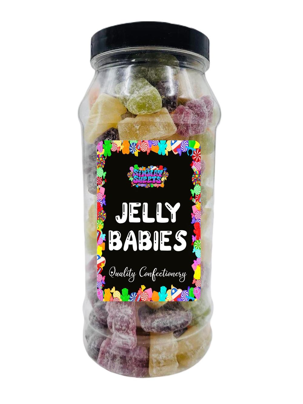 Jelly Babies Traditional Retro Sweets Gift Jar