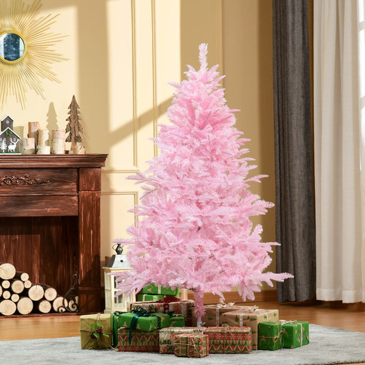 5FT Artificial Pink Christmas Tree with Automatic Open