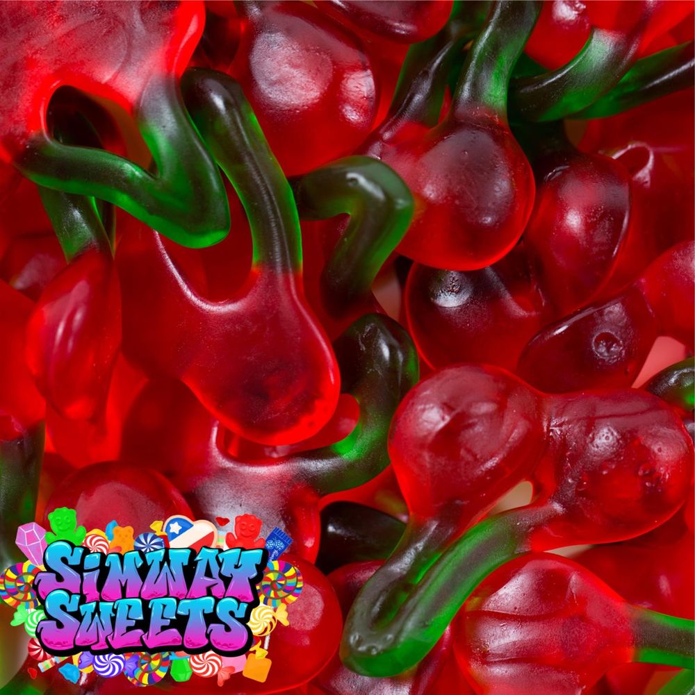 Twin Cherries Gummy Jelly Sweets Retro Sweets Gift Jar