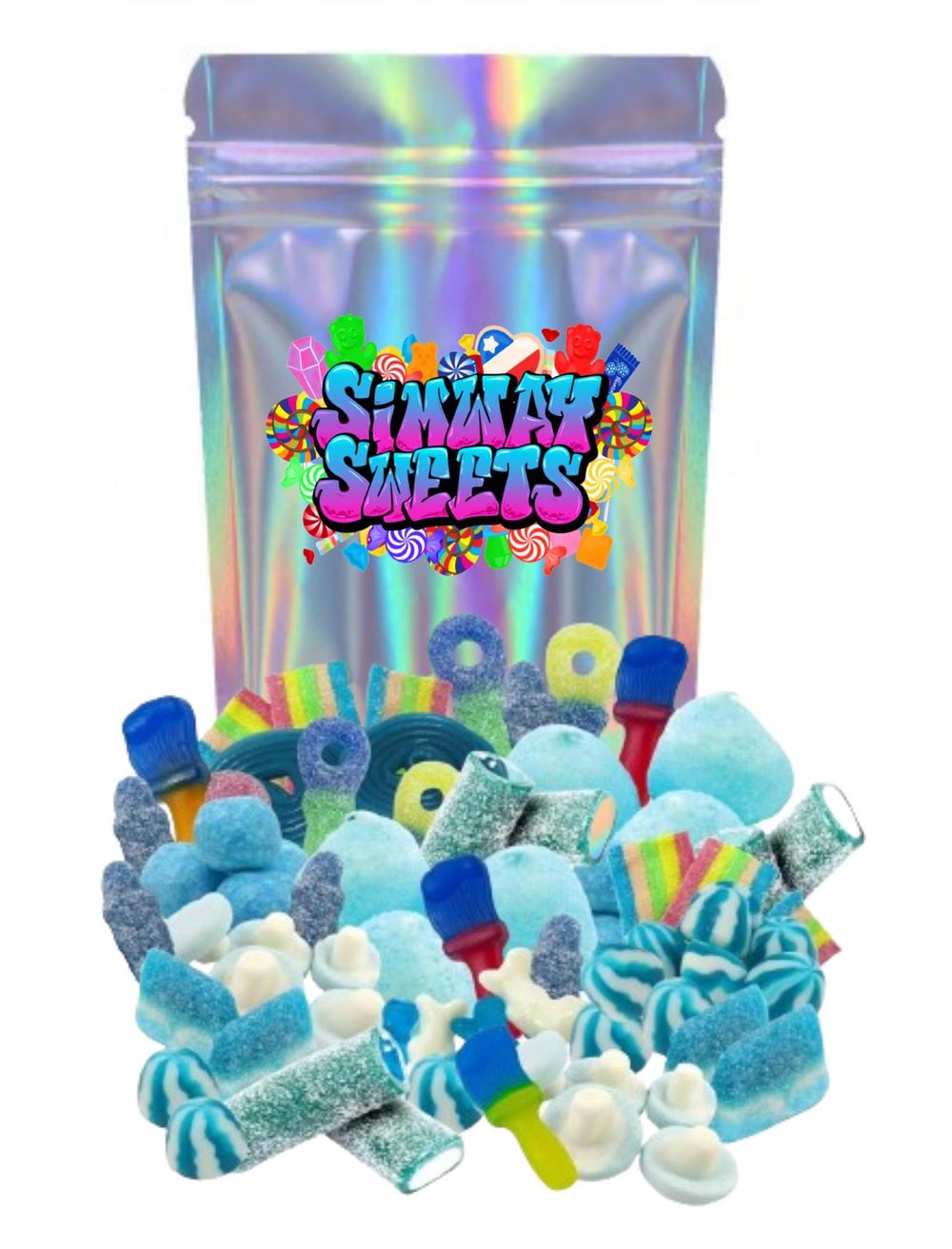 Sapphire Blue Pick N Mix Sweets - 2kg Bag