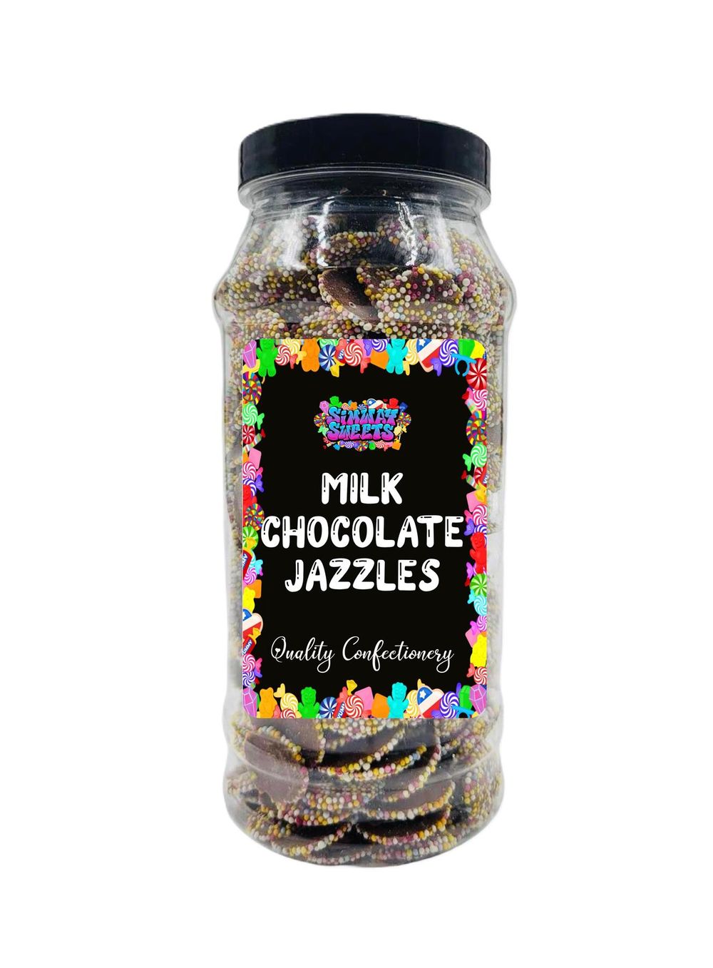 Milk Chocolate Jazzles Retro Sweets Gift Jar