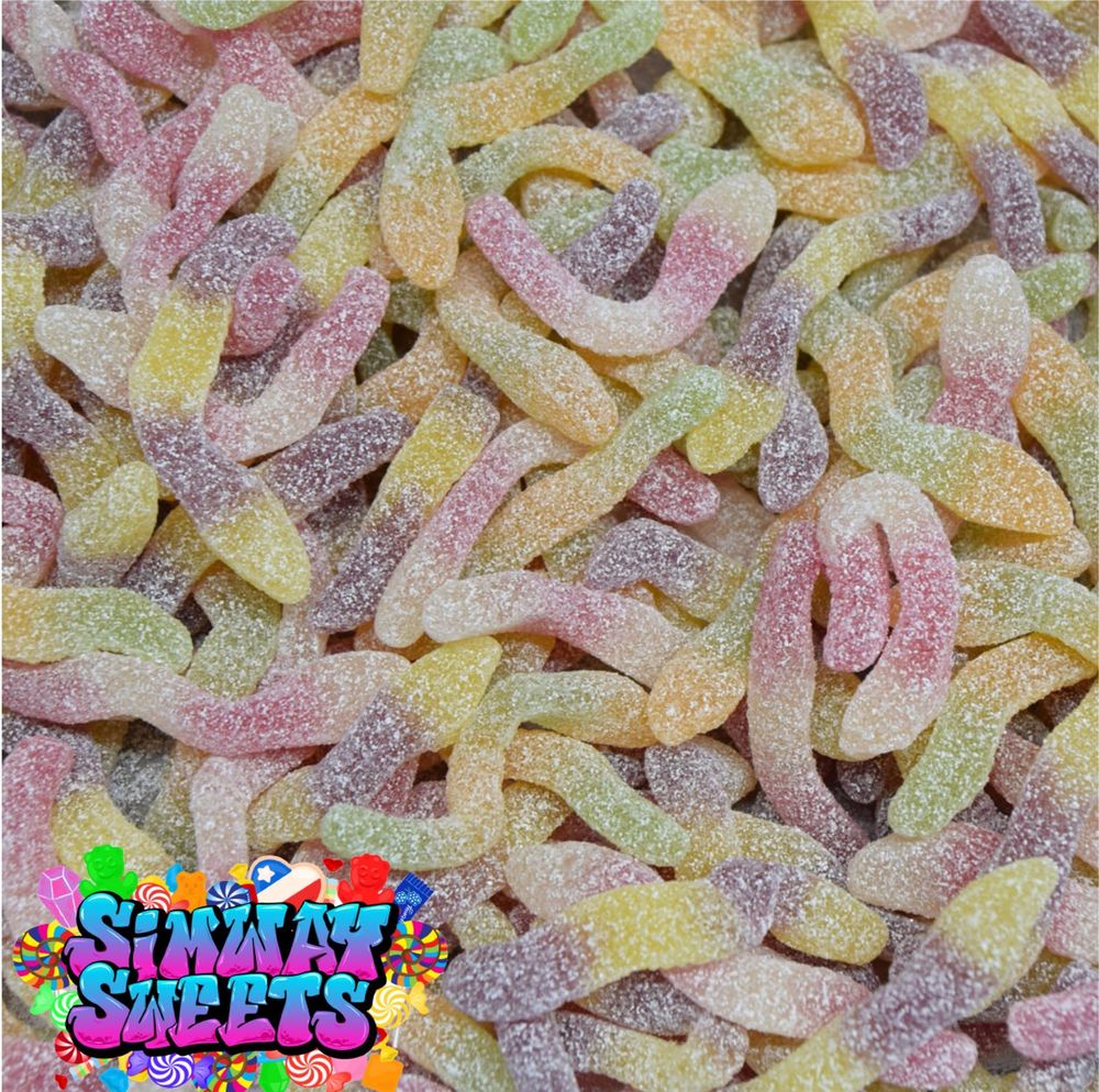 Fizzy Snakes Fizzy Sour Retro Sweets Gift Jar