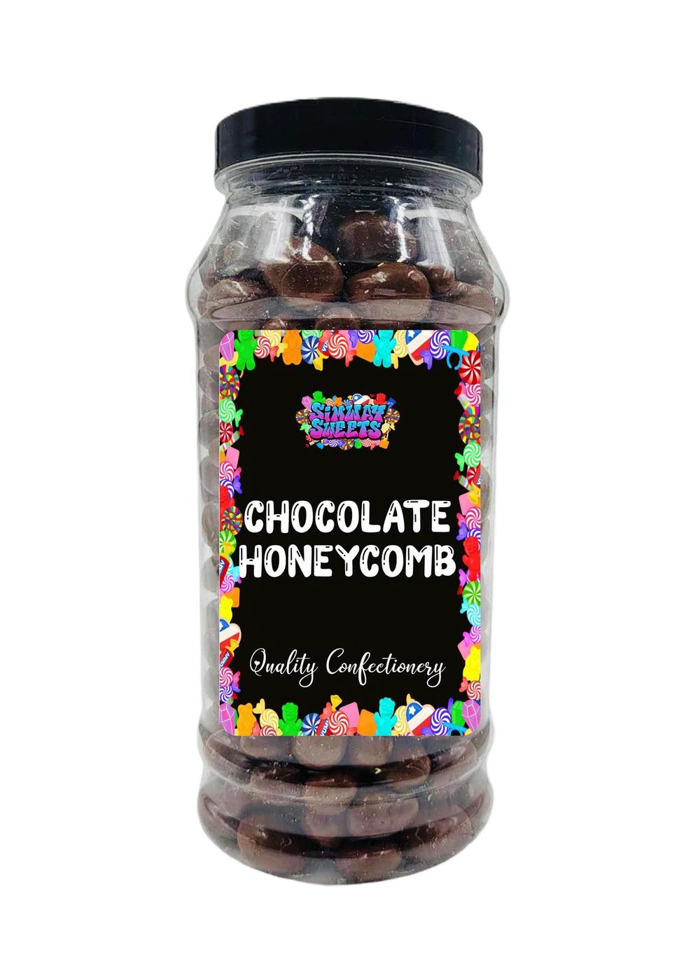 Milk Chocolate Honeycomb Retro Sweets Gift Jar