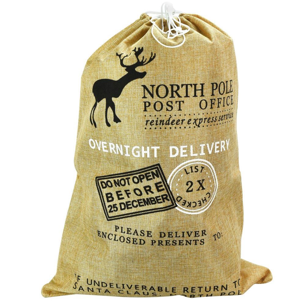 Reindeer Jute Sack