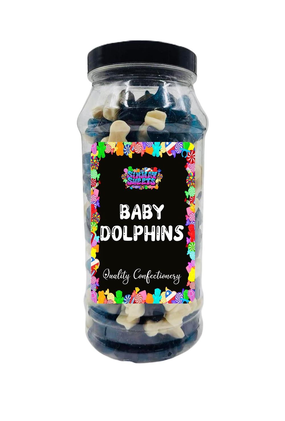 Baby Dolphins Jelly Gummy Retro Sweets Gift Jar