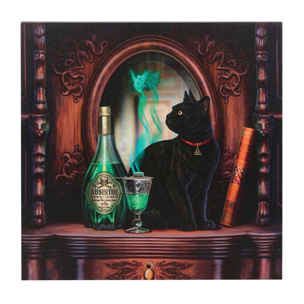 Absinthe Light Up Canvas Plaque by Lisa Parker