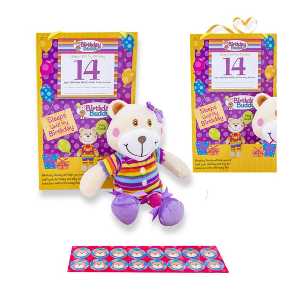 Birthday Buddy (Girl) - Count Down Birthday Bear Toy