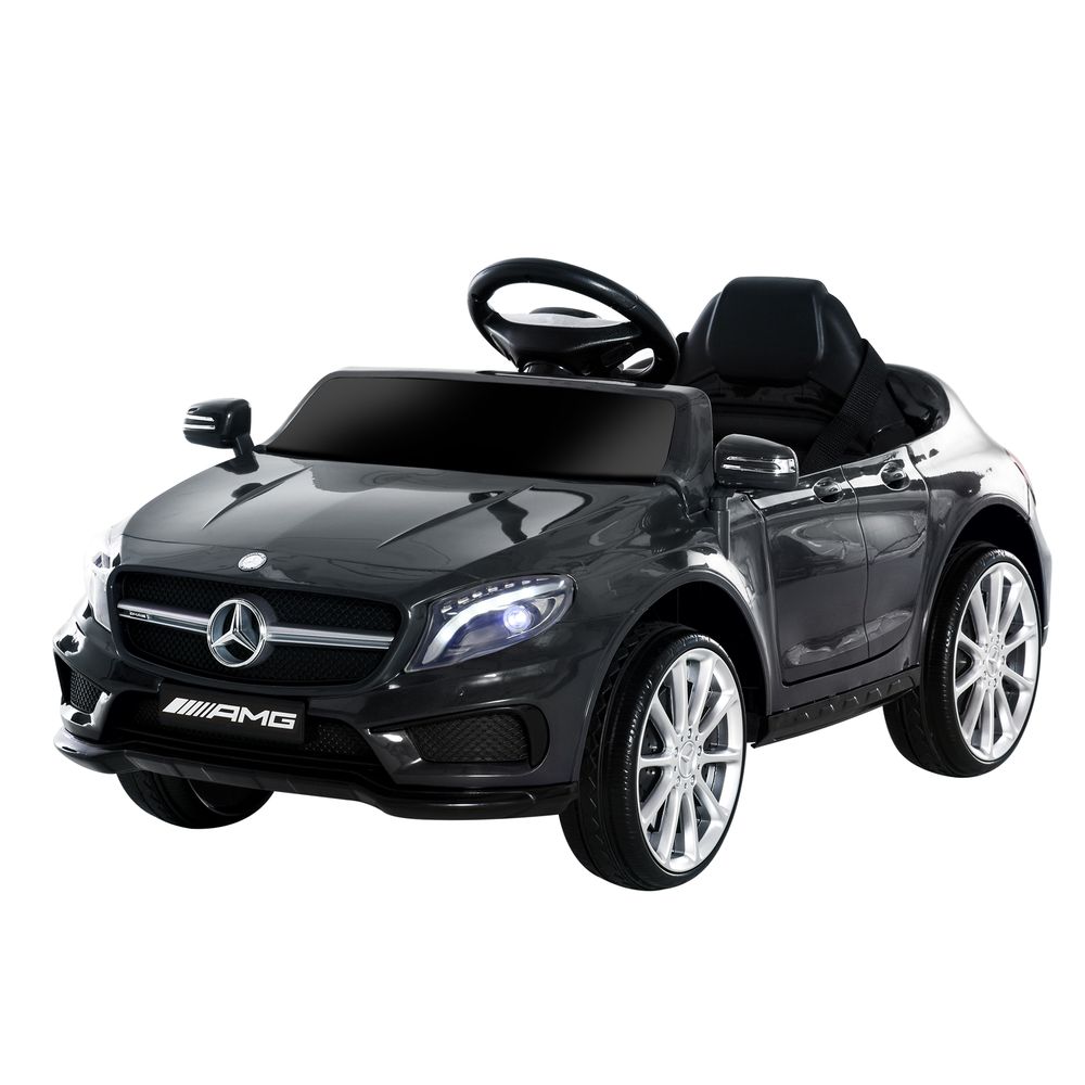 6V Licensed Mercedes Benz Kids Ride On Car with Remote Light Music Black