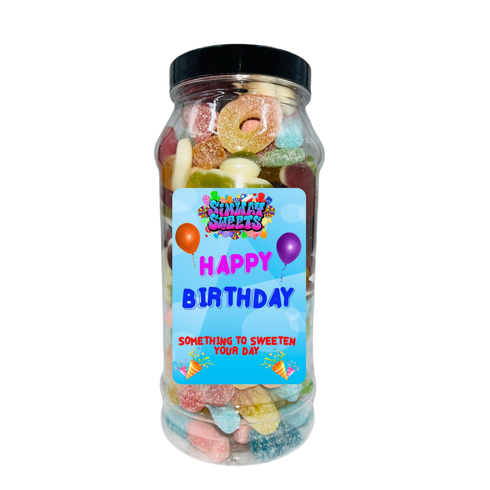 Happy Birthday Jar - Fizzy & Jelly Mix