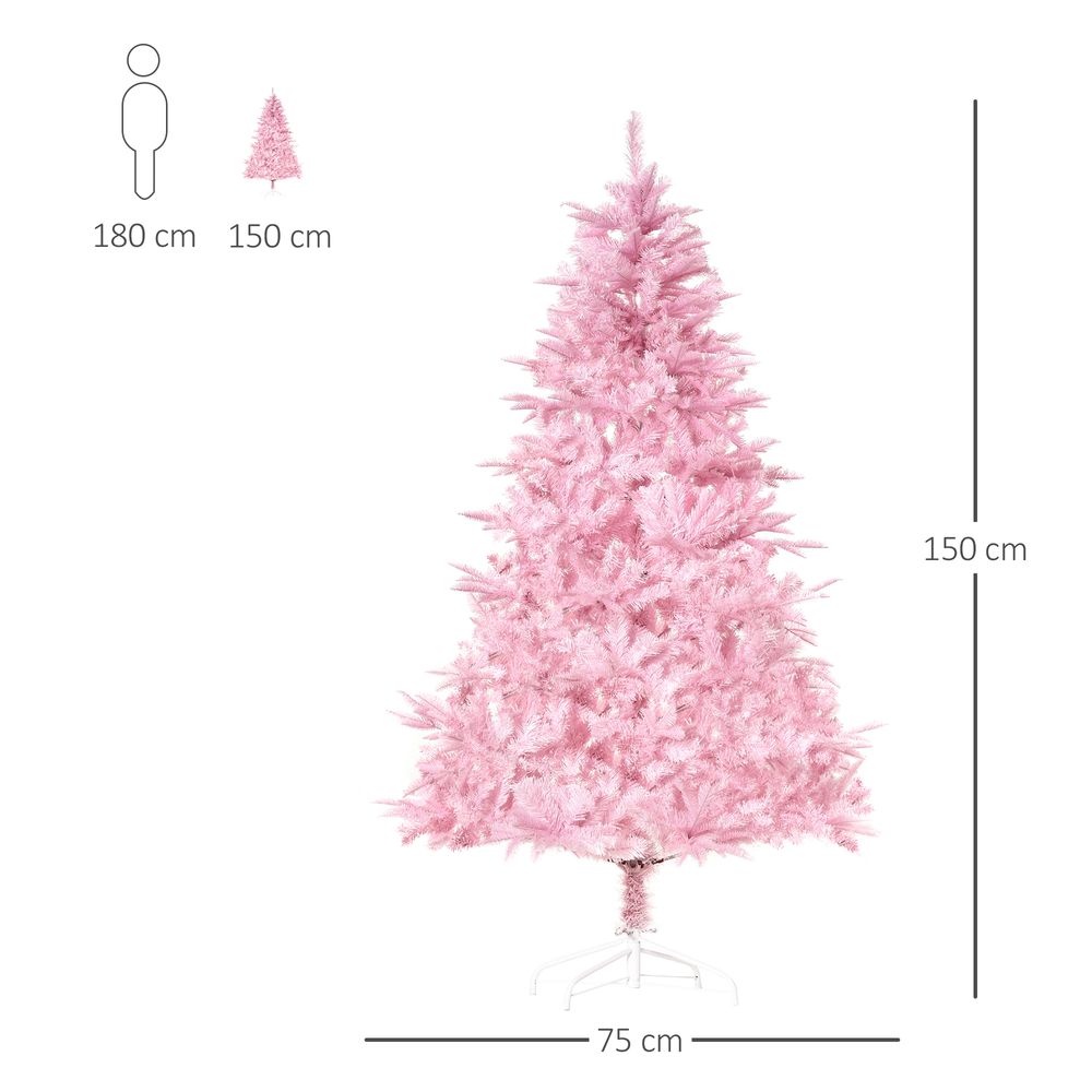 5FT Artificial Pink Christmas Tree with Automatic Open