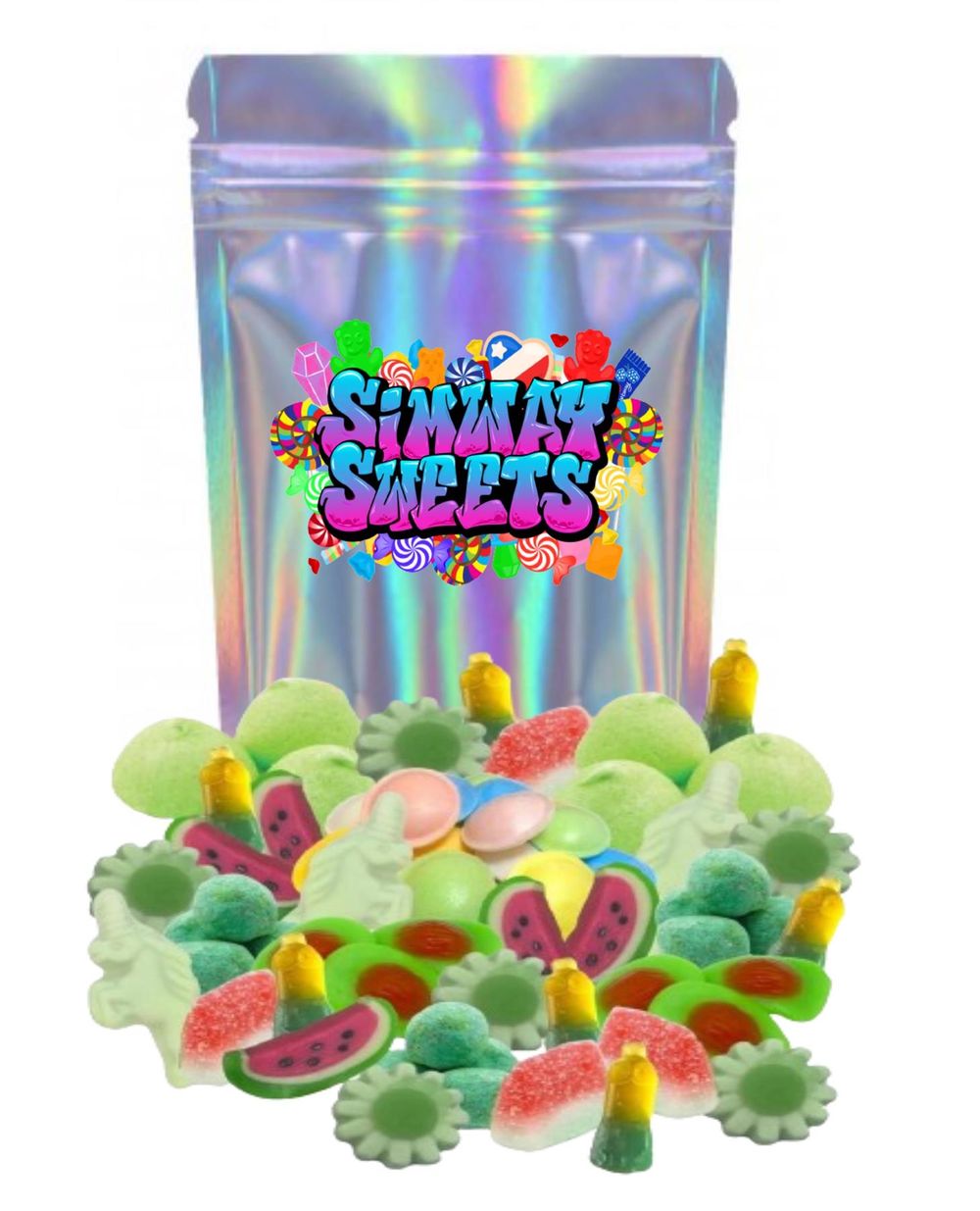 Glorious Green Pick n Mix Sweets - 1KG Bag