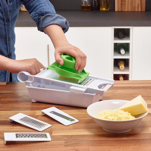 VINSANI GREEN/WHITE 6 IN 1 GRATER