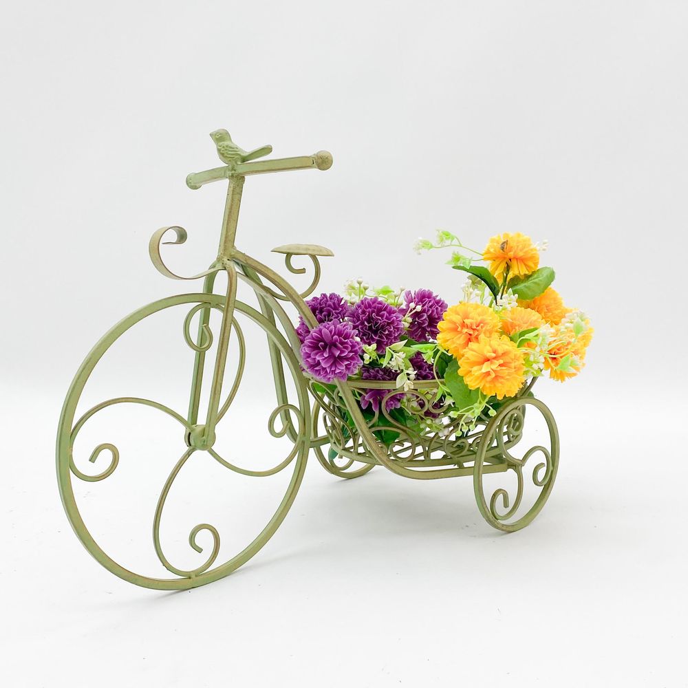 57cm Leaf Green Bicycle Planter