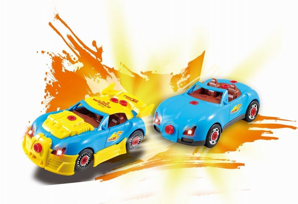 30PC Take-A-Part Racing Car STEM Toy Kit - Set of 2