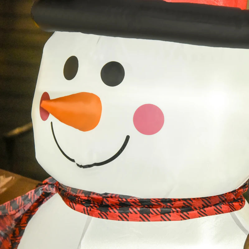 6ft Giant Inflatable Snowman Christmas Decoration with LED Lights