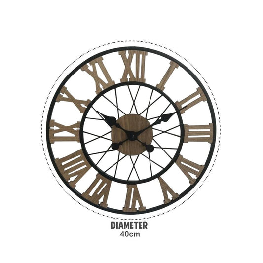 40cm Wood Design Clock