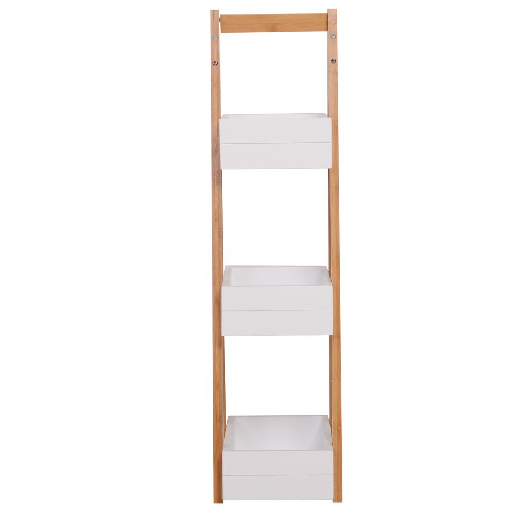 Bathroom A-Shape Rack, 3-Tier-Bamboo