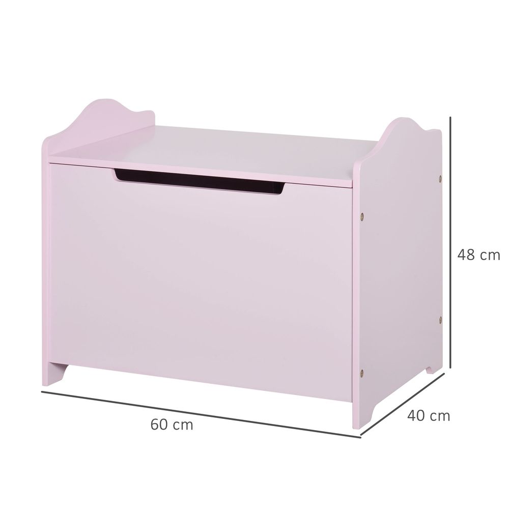 40x60cm Kids Storage Box Toy Organiser for Child 3 Yrs+ Bedroom Pink HOMCOM