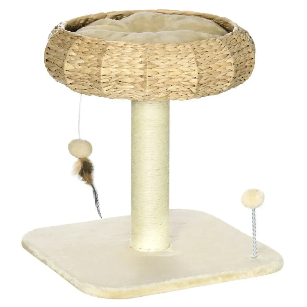 51cm Cat Tree Kitty Activity Centre with Top Bed, Toy Ball and Sisal Scratching Post