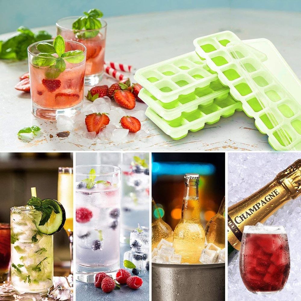 Easy Push Ice Cube Tray Set