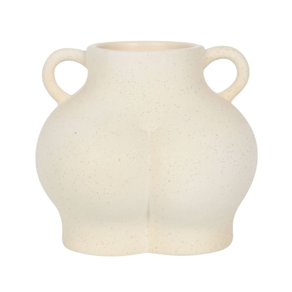 Cream Speckle Bum Plant Pot