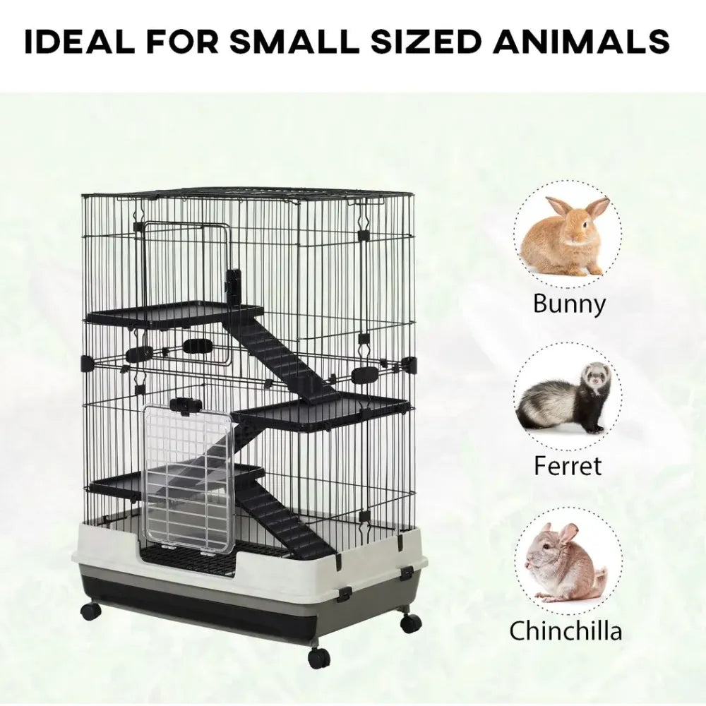 3 Tier Small Animal Cage Pet Play House for Rabbits Ferret Chinchilla with Ramp